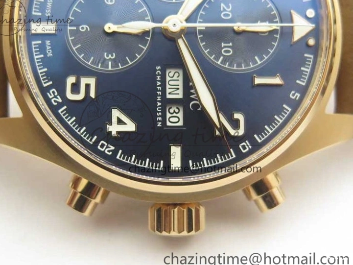 MIROTIME 0523 Sleek Pilot Chrono 377721 “Le Petit Prince” RG ZF 1:1 Best Edition on Brown Leather Strap A 7182